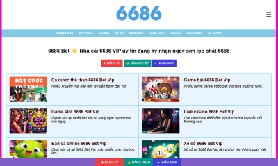 6686 VN VIP - Nhà cái cá cược game lôi cuốn hàng đầu Việt Nam